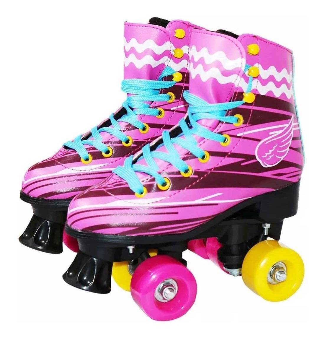 Patins 4 Rodas Roller Clássico Infantil Inmetro