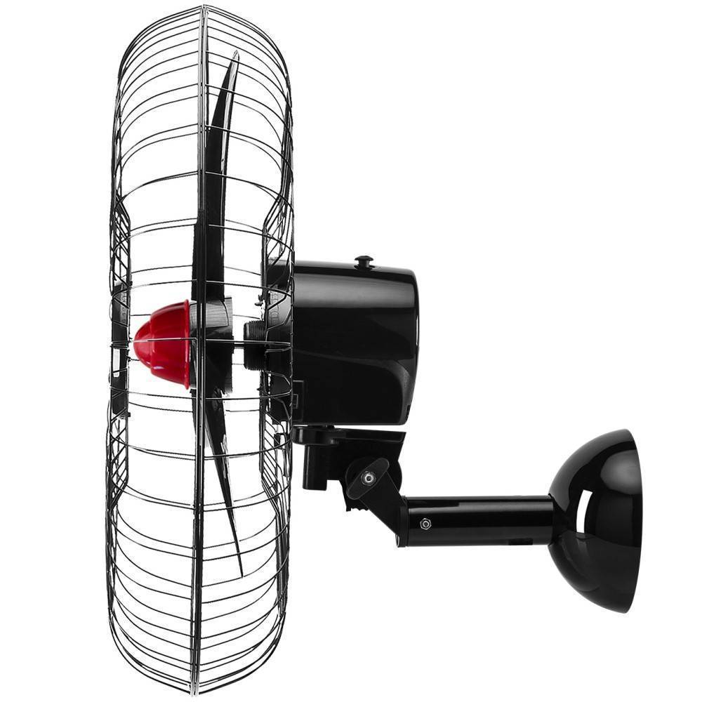 Ventilador De Parede 60cm Preto Ponente 200w Controle Remoto