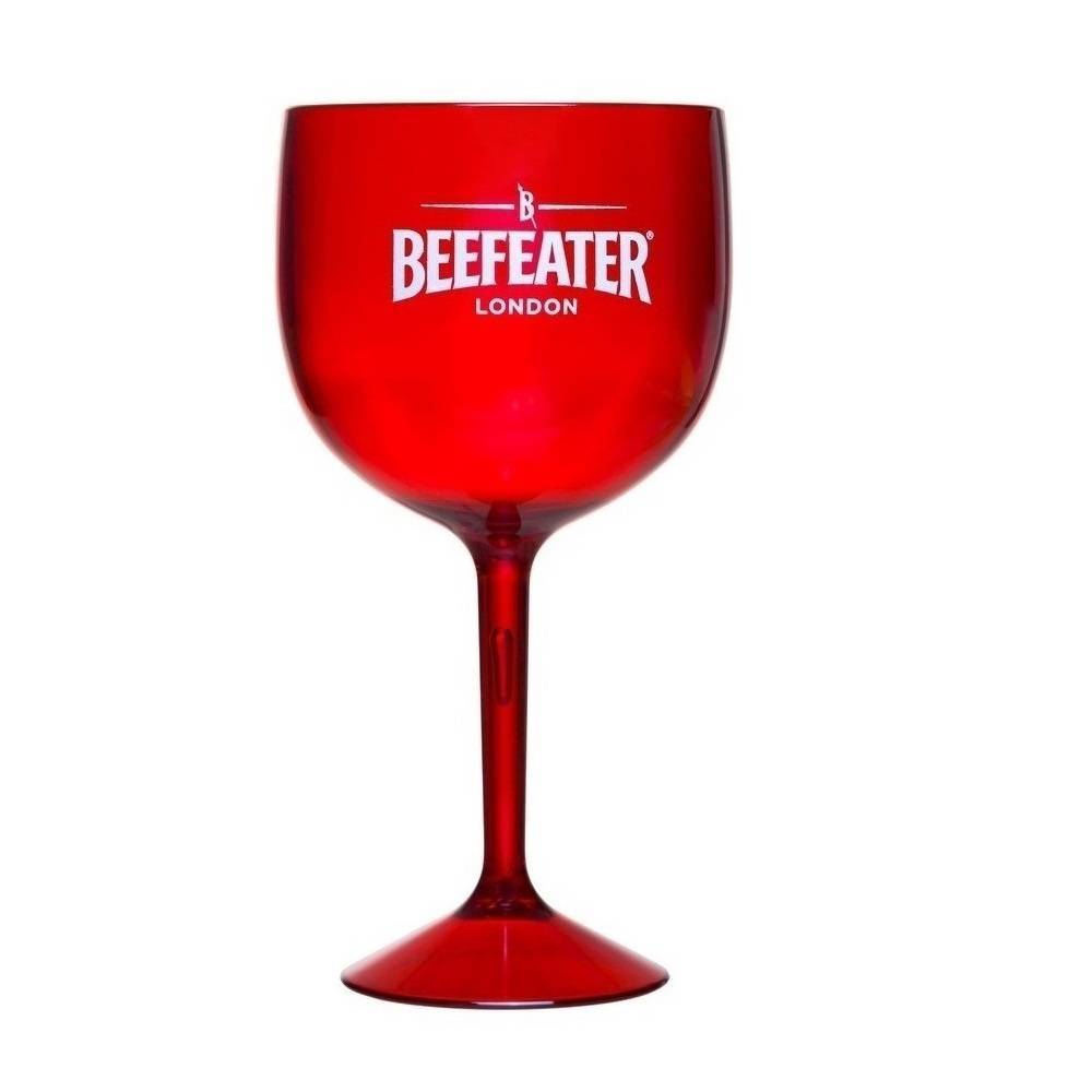 Taça Beefeater de Gin Acrílico Personalizado Vermelha 580ml - LCGELETRO