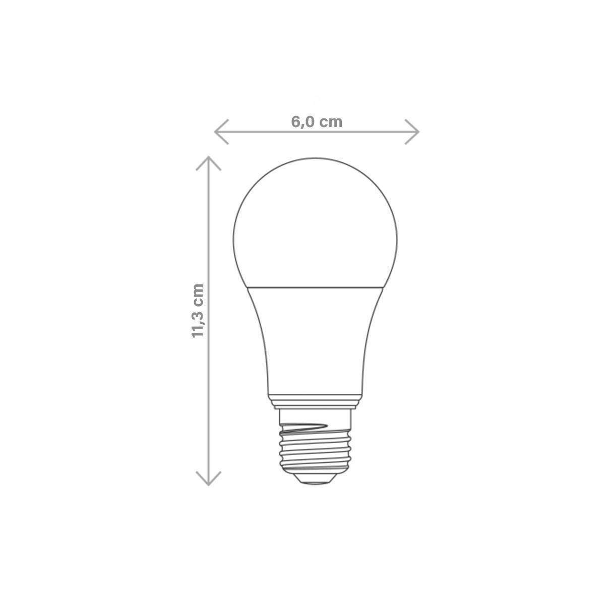 Lâmpada Led 9w Bulbo E27 Bivolt Tramontina Branca 810lm Inmetro