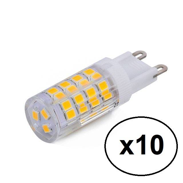 Kit 10 Lâmpadas Led Halopin G9 3w Branco Frio P/ Lustres e Pendentes