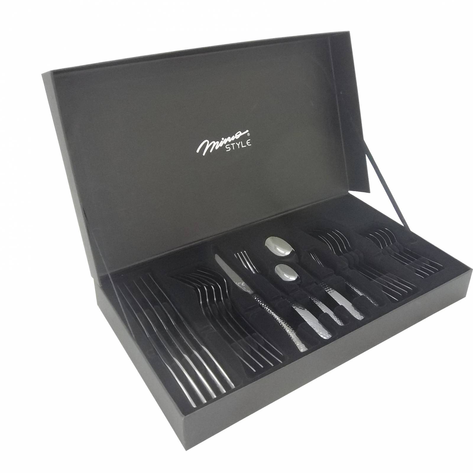 Faqueiro Aço Inox Mimo 30 Peças Maleta Conjunto De Talheres 