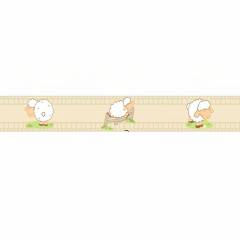 Faixa Papel De Parede Adesivo Infantil Ovelinhas 100x15cm