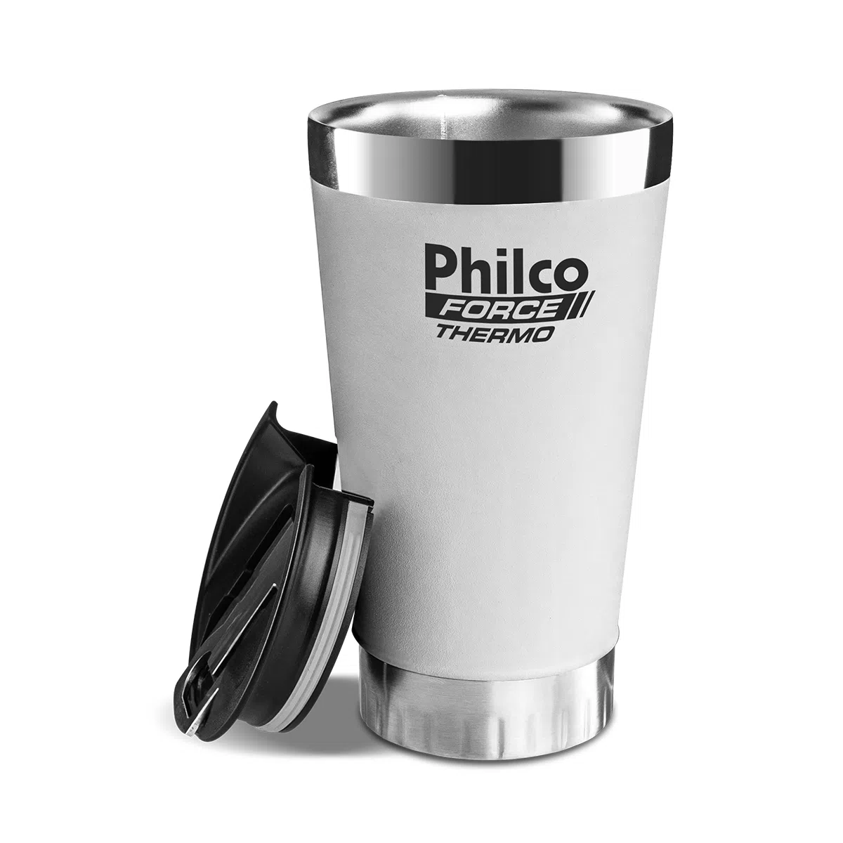 Copo Térmico Britânia 475ml PTH01B - Branco 