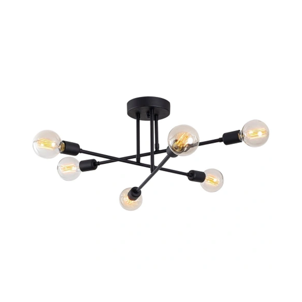 Pendente Sputnik Átomo P/ 6 Lâmpadas Lustre Moderno