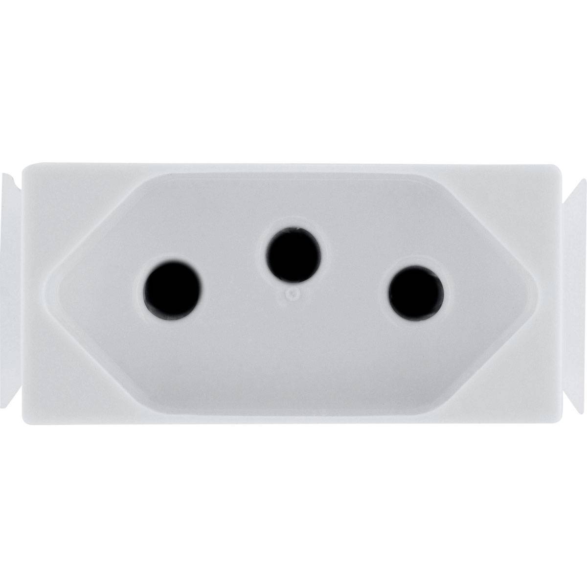 Módulo Tomada 2P+T Tramontina Aria 10 A 250 V Branco