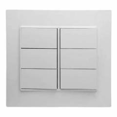 Conjunto Ilumi Vivaz 4x4 6 Postos + Interruptor Simples