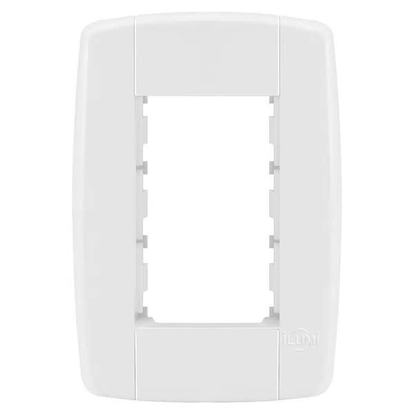Placa 3 Módulos Com Suporte 4x2 Ilumi Lev