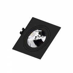 SPOT EMB ORIENT P/ 1L AR111 GU10 PRETO INTERLIGHT