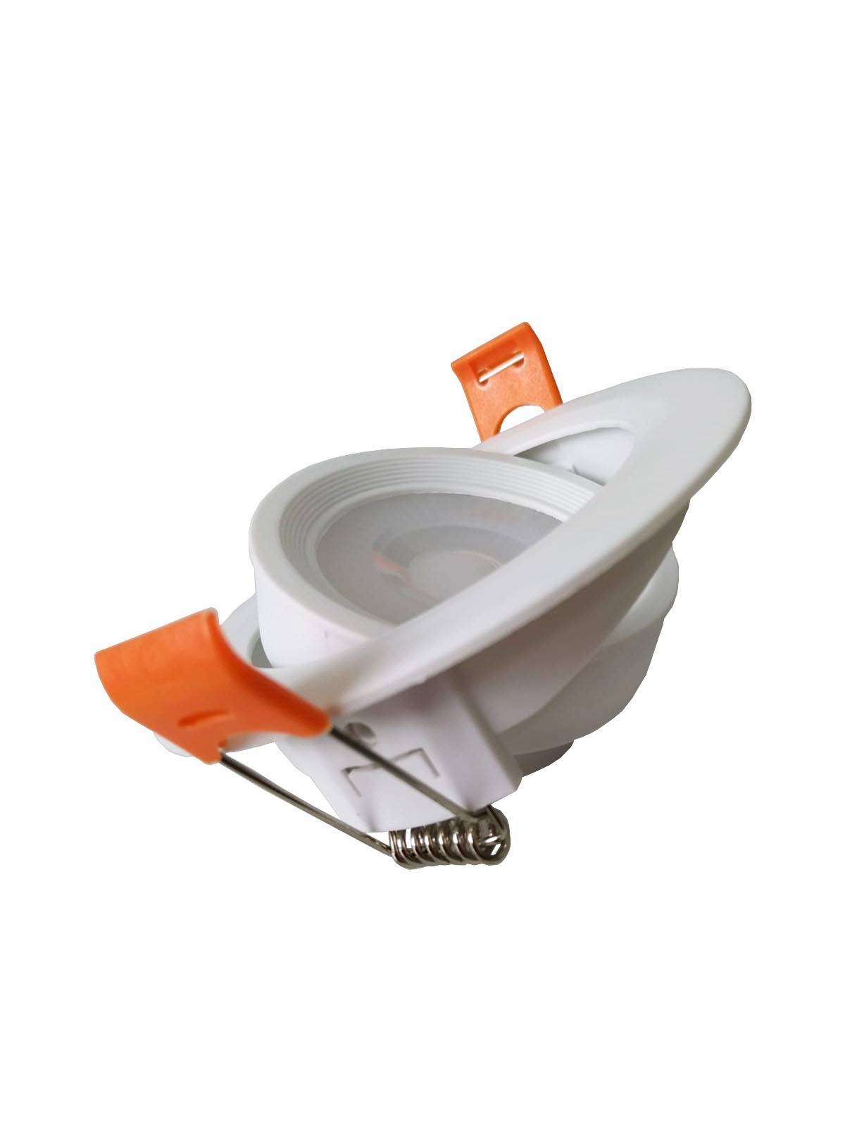 Spot LED Embutir Direcionável Redondo 5w 6k Branco