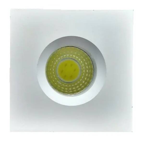 Mini Spot Embutir Cob Teto Led 3w 6k Quadrado