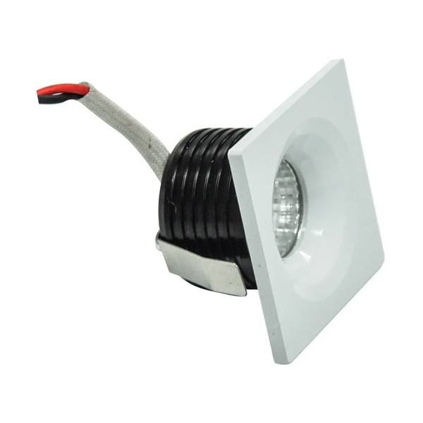 Mini Spot Embutir Cob Teto Led 3w 6k Quadrado