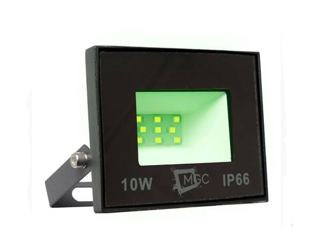 HOLOFOTE REFLETOR SUPER LED 10W LUZ VERDE