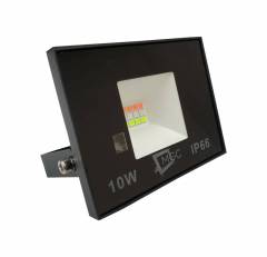 Refletor Holofote LED RGB 10w Bivolt com Controle Remoto