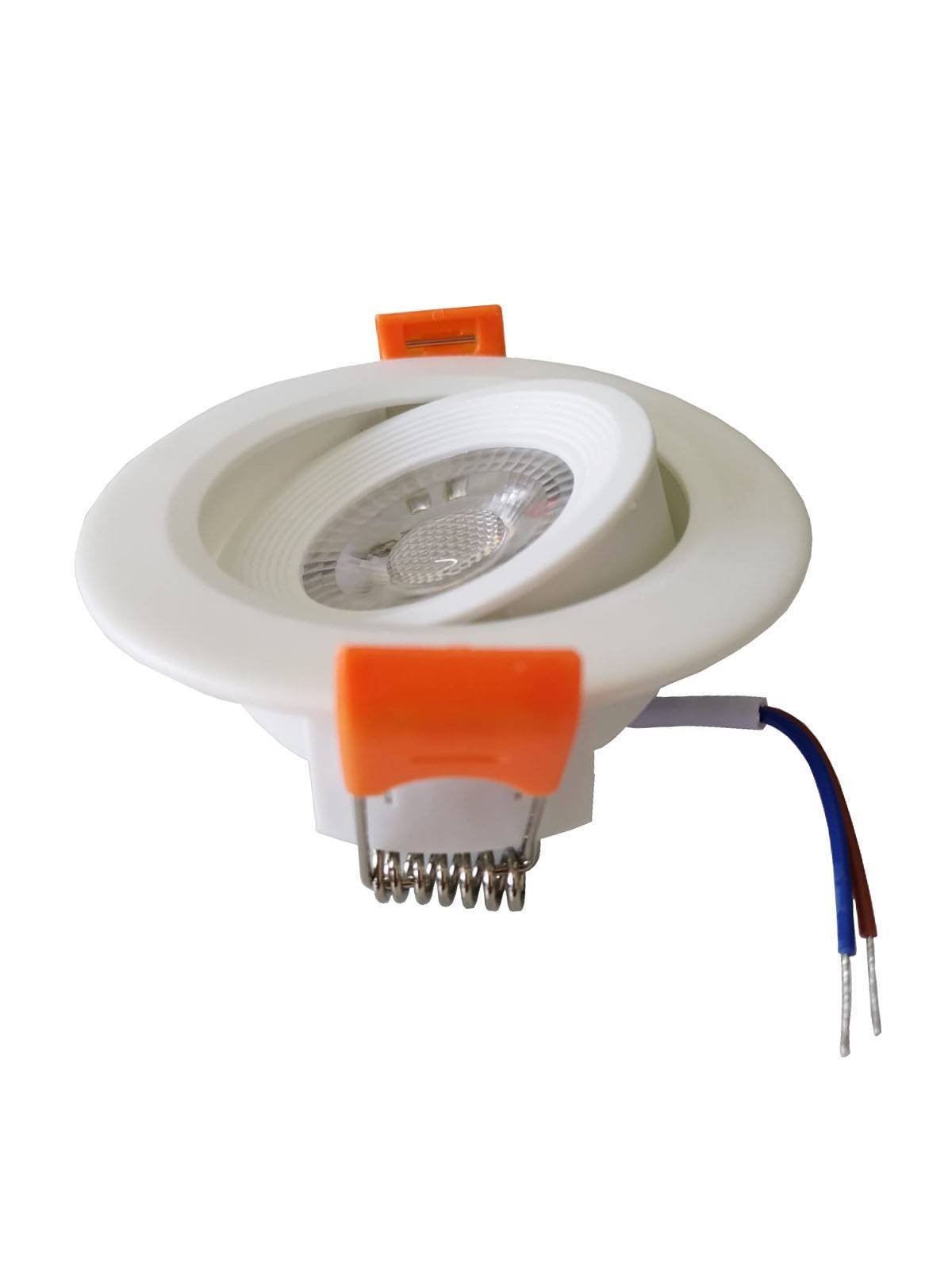 Spot Direcionável Embutir Super Led 3w Branco Quente