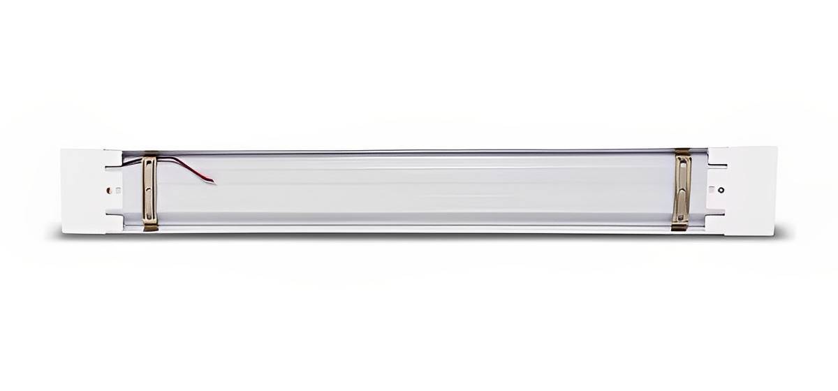 Luminária Sobrepor Led 40w 120cm Tubular Slim Branco Frio