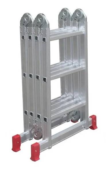 Escada Articulada Multi 4x4 16 Degraus Alumínio Botafogo