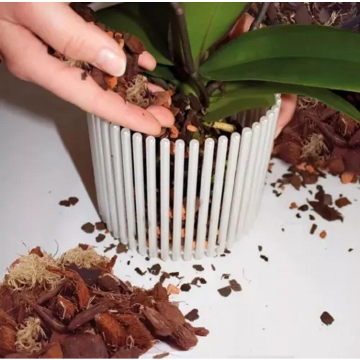 Mix Para Orquídeas Fibra Vegetal Carvão Casca De Pinus 5l - Terra Boa