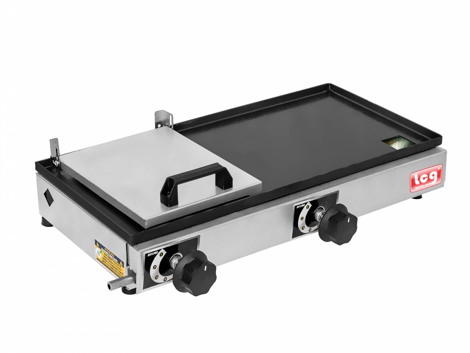 Chapa Sanduicheira Premium à Gás com Prensa 60x30 + Kit Gás