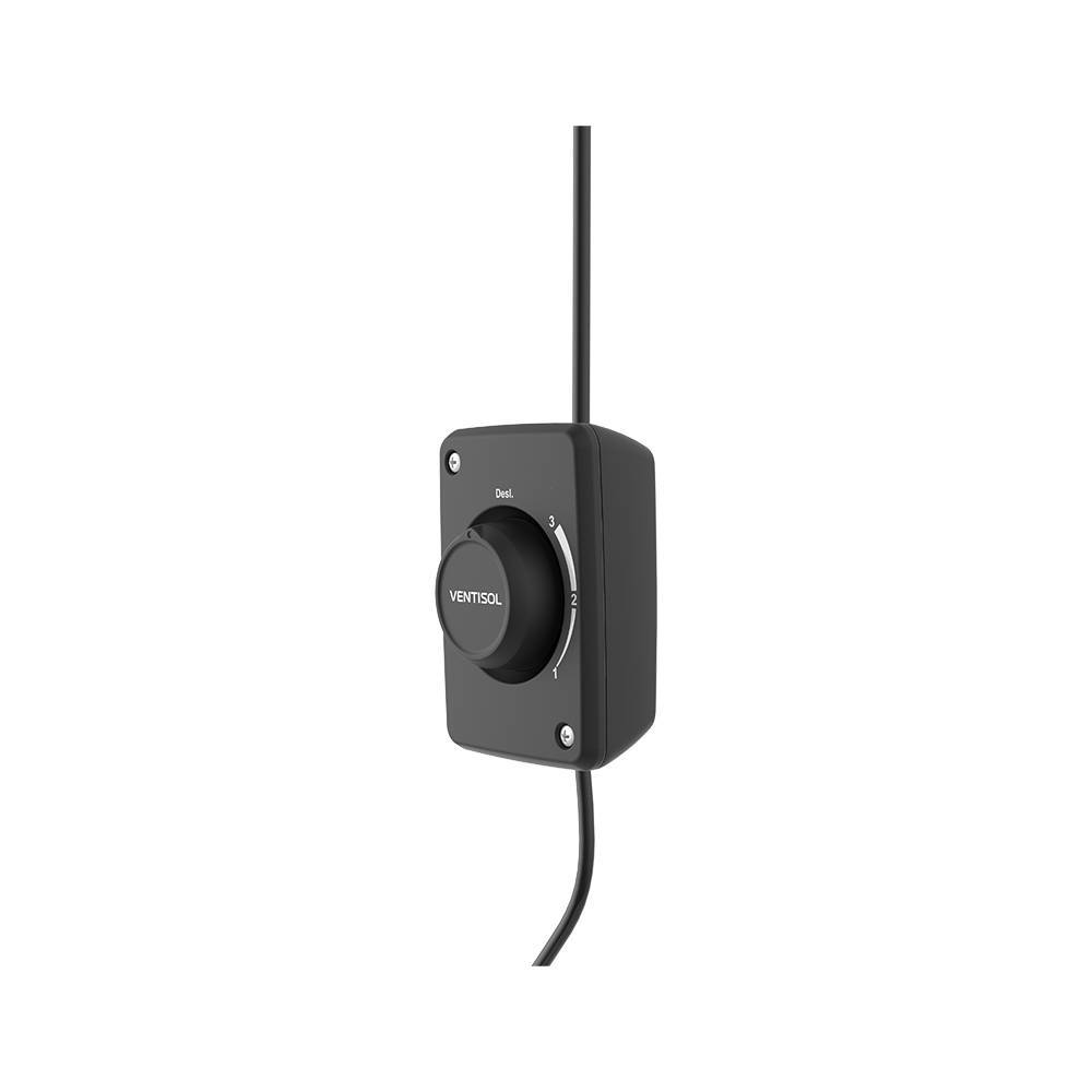 Ventilador de Parede Oscilante Good 60cm Aço Preto Ponente 220V