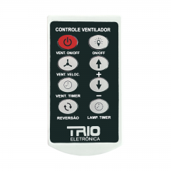 Kit Controle Remoto Para Ventilador De Teto Universal Trio
