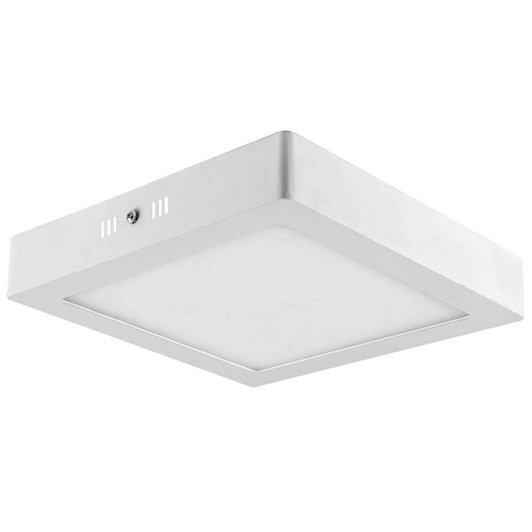 Luminária Plafon Led Sobrepor Quadrado 18w