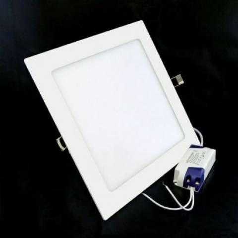 Luminária Plafon Led Embutir Quadrado Ultra Slim 12w - LCGELETRO
