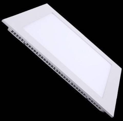 Luminária Plafon Led Embutir Quadrado Ultra Slim 12w