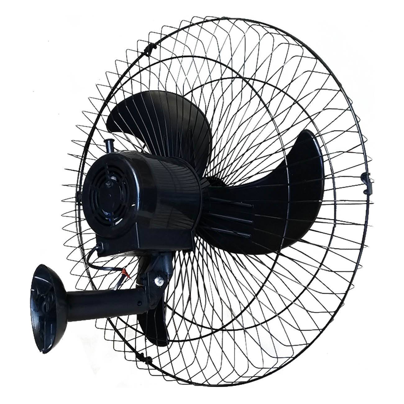 Ventilador de Parede Oscilante 60cm Preto Turbão Com Controle Remoto