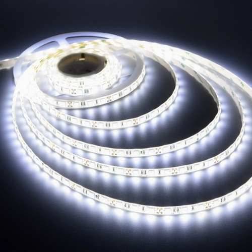 Fita Super Led 5mt 5050 Branco Frio 24w 12v 300 Leds + Fonte