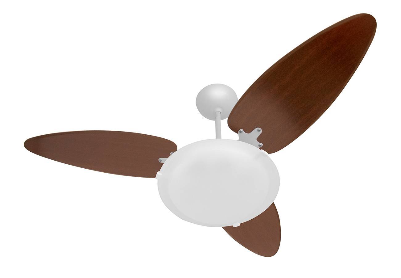 Ventilador de Teto Versatti Ponente 3 Pás Dupla Flace Branco/Tabaco