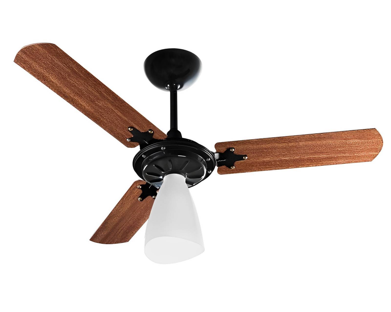 Ventilador De Teto Wind Light Preto Mogno