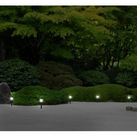 Espeto Solar De Led Para Jardim Luz Branco Frio