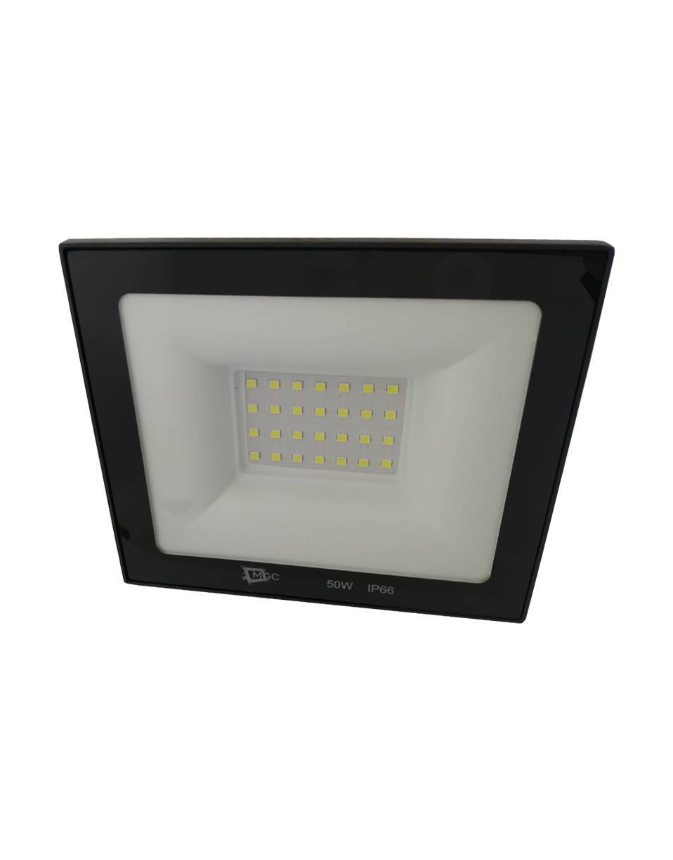 Refletor Led 50w Holofote Bivolt Prova D'água Branco Frio Kit 3 unidades