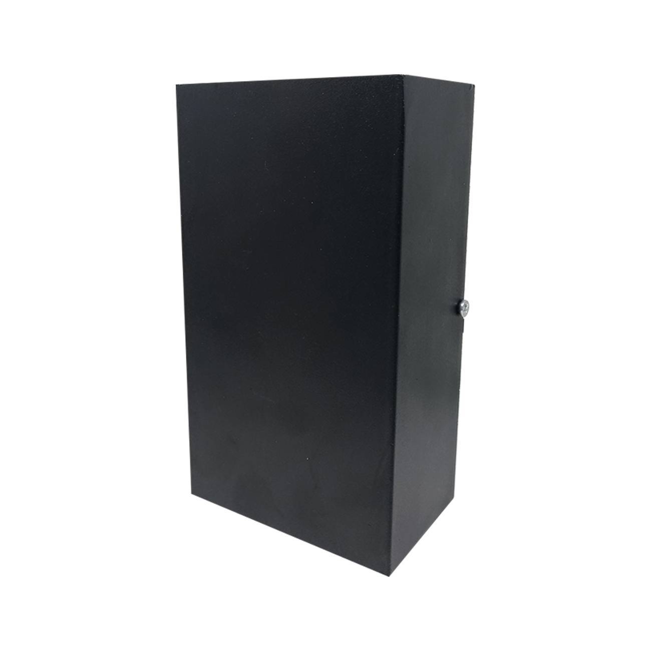 Arandela 2 Fachos Luminária Preta Muro Parede Externa Led 10w