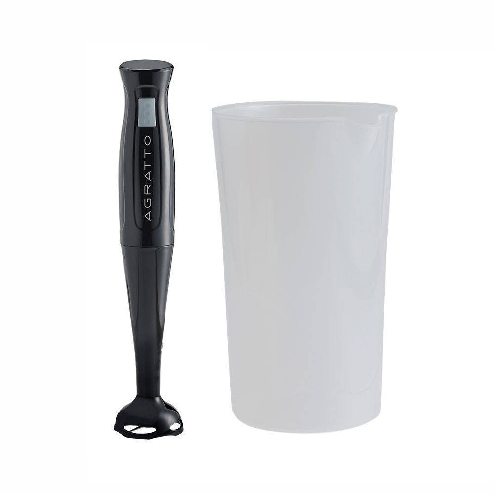Super Mixer Agratto Portátil Preto 200w Com Copo 750ml