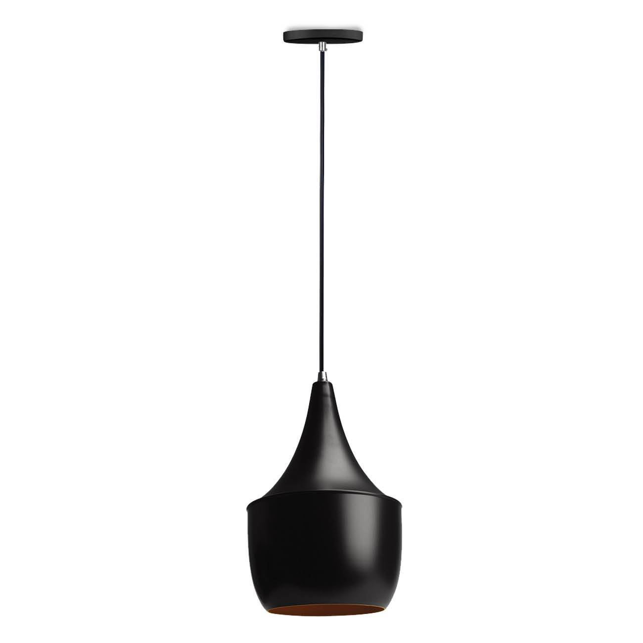 Kit 3 Pendentes Luminária Tom Dixon Preto E Cobre Alumínio E27