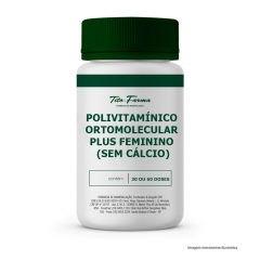 Polivitamínico Ortomolecular PLUS - Feminino (Sem Cálcio) 
