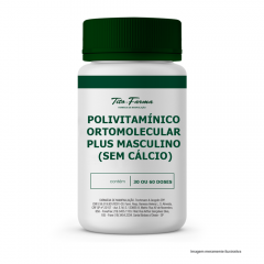 Polivitamínico Ortomolecular PLUS - Masculino (Sem Cálcio) 
