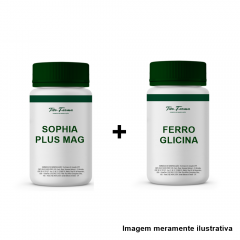 Kit Pré - gestacional: 1 Sophia Plus Mag + 1 Ferro Glicina