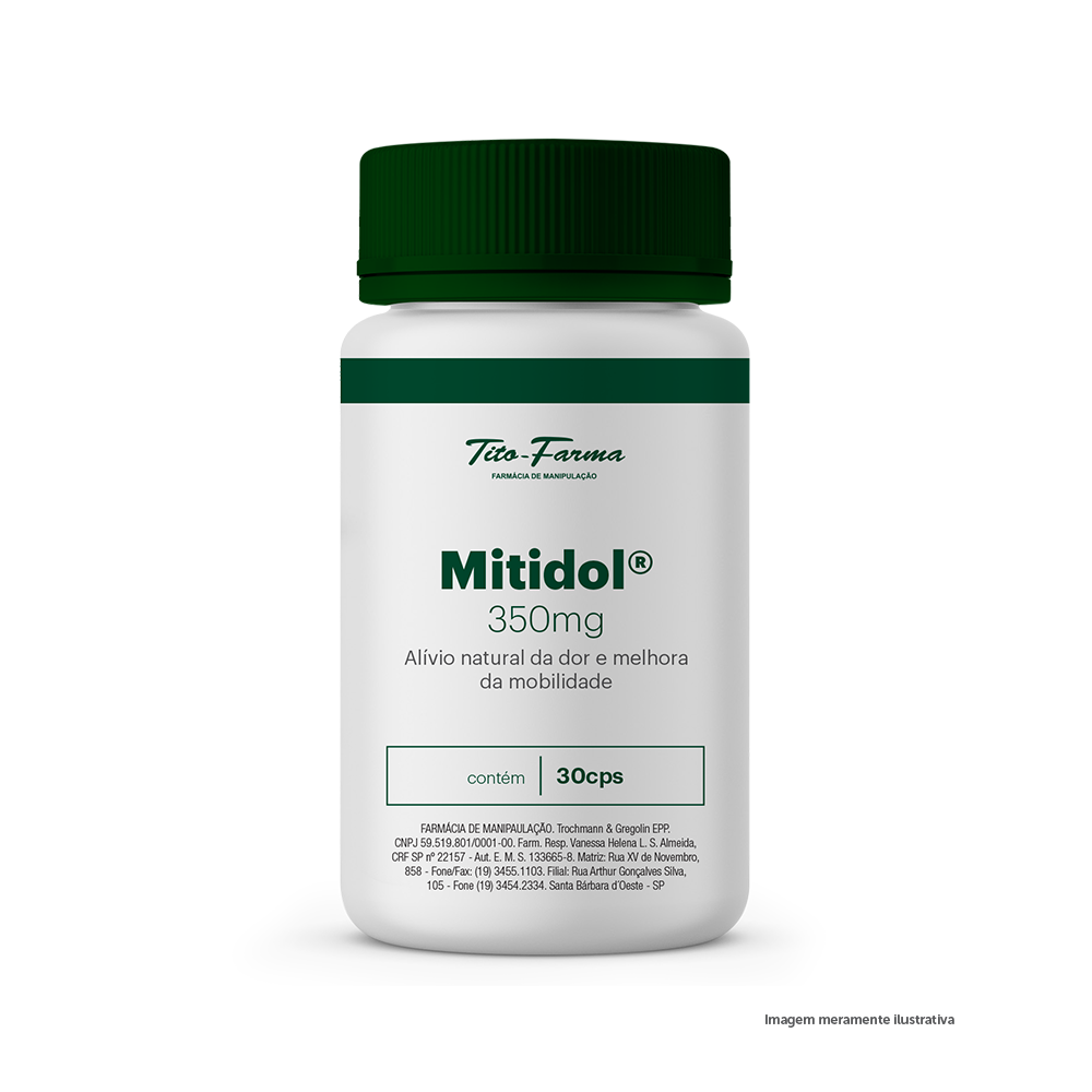Mitidol® - Alívio Natural da Dor e Melhora da Mobilidade (350mg - 30 Cps) - Tito Farma 