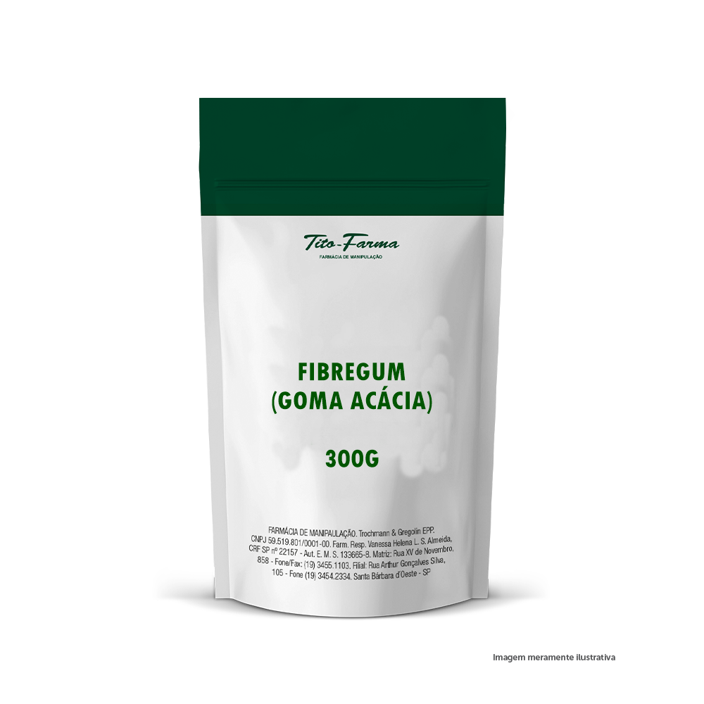 Fibregum (Goma acácia) - Auxiliar no equilíbrio da Flora intestinal (300g) - Tito Farma 