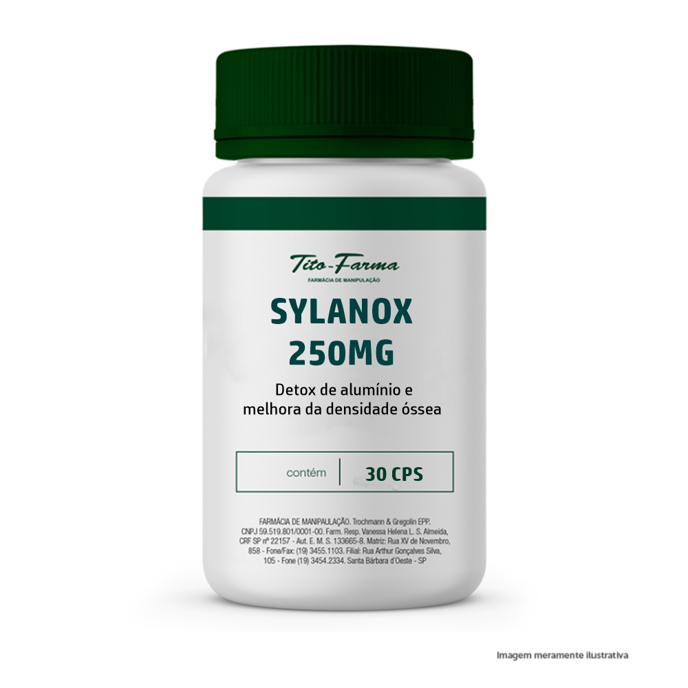 SilanoX - Detox de alumínio e melhora da densidade óssea (250mg - 30 cps vegetais) - Tito Farma 