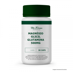 Magnésio Glicil Glutamina - 500mg- 30 Cps