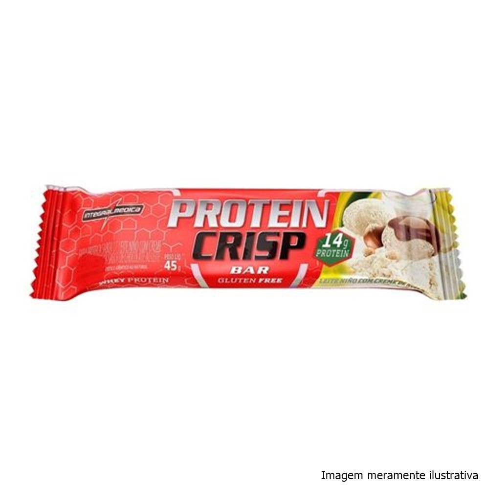 Protein Crisp Bar - Sabor Leite Ninho com Creme de Avelã (45g) - Tito Farma 