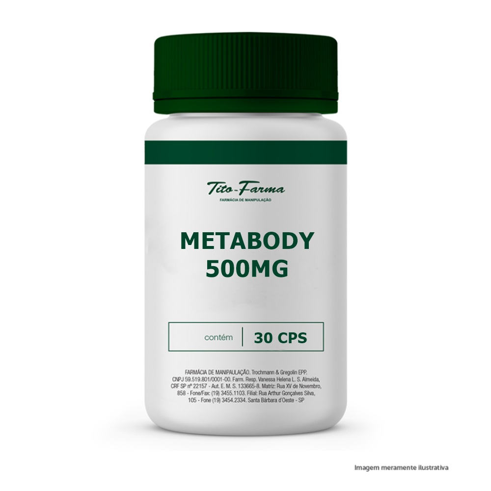 MetaBody® 500mg - Seu metabolismo trabalhando em seu favor (30cps) - Tito Farma 