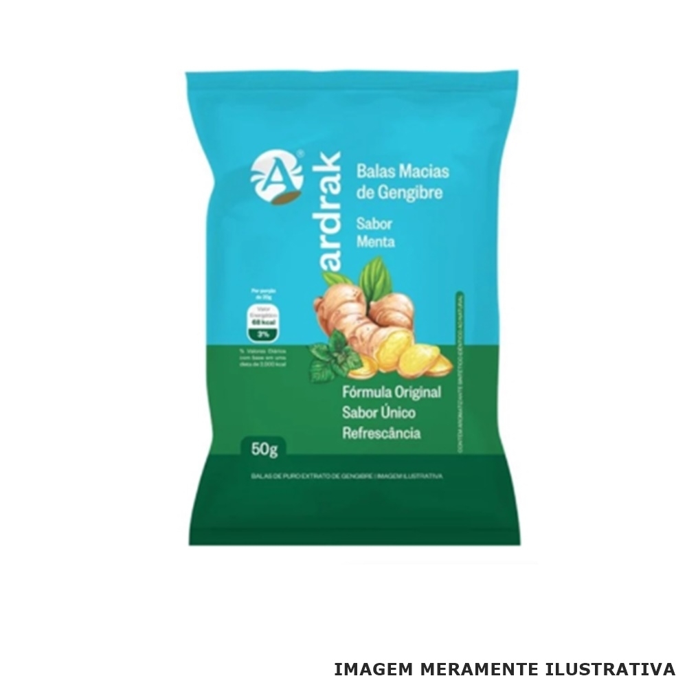 Balas Macias de Gengibre + Menta Ardrak - 50g - Tito Farma