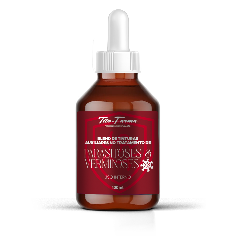 Blend de tinturas auxiliar no tratamento de verminoses e parasitoses - (100mL)