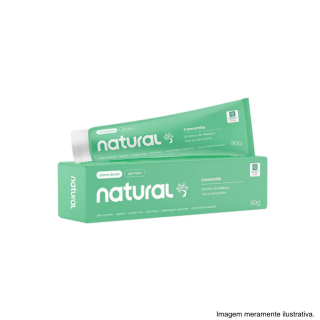Creme Dental Natural com Extratos de Camomila, Melissa e Uva (80g) Suavetex