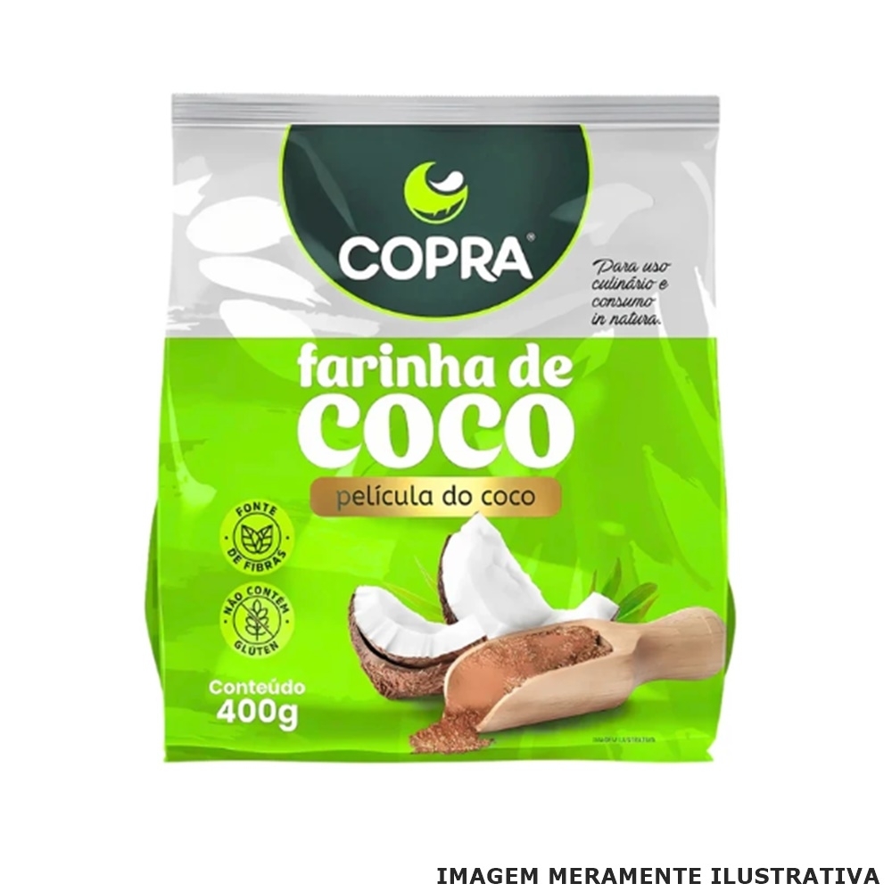 Farinha de Coco - Rica em Proteínas, Ferro e Cálcio (400g) - Copra